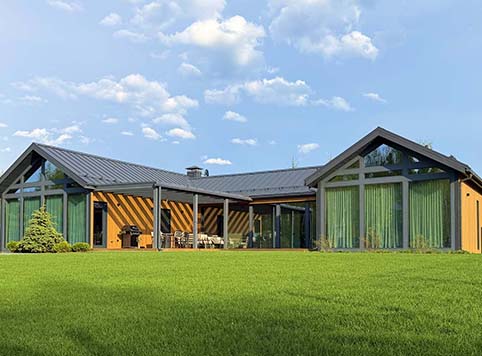 Woodside Residence — хвойный лес посёлка